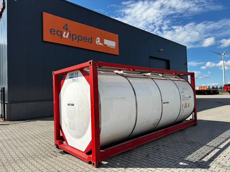 CIMC 20FT ISO, 25.050L / 1-COMP / 3 BAFFELS / T12 / 22K2 / 4 manholes / ADR valid until 11/2026 - Lagertank: das Bild 1 CIMC 20FT ISO, 25.050L / 1-COMP / 3 BAFFELS / T12 / 22K2 / 4 manholes / ADR valid until 11/2026 - Lagertank: das Bild 1