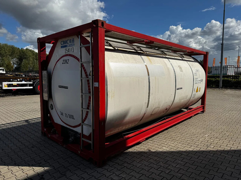 CIMC 20FT ISO, 25.050L / 1-COMP / 3 BAFFELS / T12 / 22K2 / 4 manholes / ADR valid until 11/2026 - Lagertank: das Bild 4 CIMC 20FT ISO, 25.050L / 1-COMP / 3 BAFFELS / T12 / 22K2 / 4 manholes / ADR valid until 11/2026 - Lagertank: das Bild 4