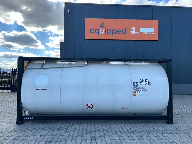 CIMC NEW / UNUSED, for FOOD STUFF or CHEMICAL, 20FT ISO, 25.030L, L4BN, UN Portable, T11, test: 1-2027 - Lagertank: das Bild 2 CIMC NEW / UNUSED, for FOOD STUFF or CHEMICAL, 20FT ISO, 25.030L, L4BN, UN Portable, T11, test: 1-2027 - Lagertank: das Bild 2