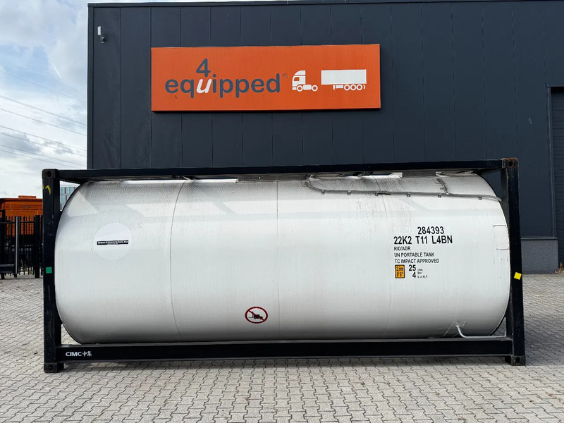 CIMC TOP: 2022, 20FT ISO, 25.030L, L4BN, UN Portable, T11, test: 1-2027 - Lagertank: das Bild 2 CIMC TOP: 2022, 20FT ISO, 25.030L, L4BN, UN Portable, T11, test: 1-2027 - Lagertank: das Bild 2