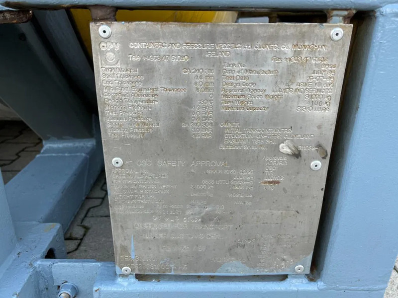 Lagertank Für die Beförderung von Chemikalien CPV 31.360L, steam heating, UN PORTABLE, T11, 5Y+CSC insp.: 02/2026: das Bild 10