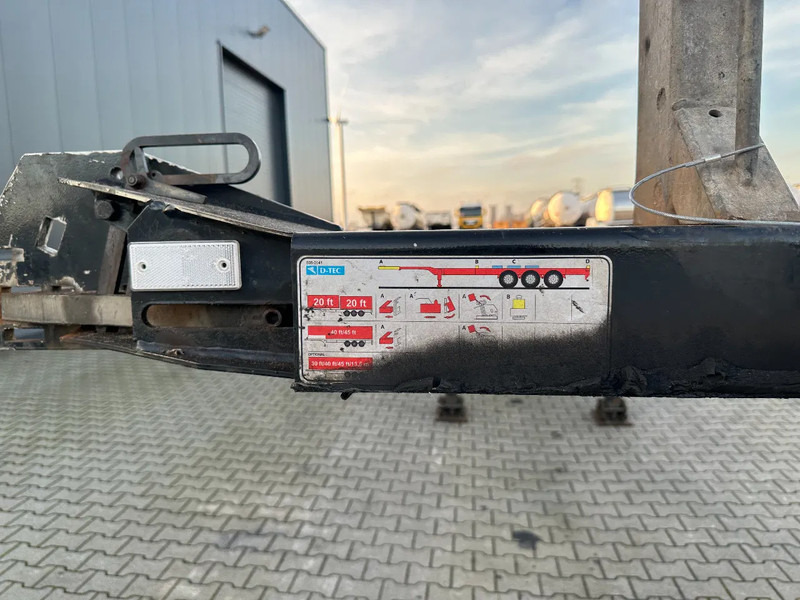 Container/ Wechselfahrgestell Auflieger D-Tec FLEXITRAILER / 45FT HC MULTI / BPW + drumbrakes / liftaxle / NL / APK 11-2026: das Bild 12 Container/ Wechselfahrgestell Auflieger D-Tec FLEXITRAILER / 45FT HC MULTI / BPW + drumbrakes / liftaxle / NL / APK 11-2026: das Bild 12