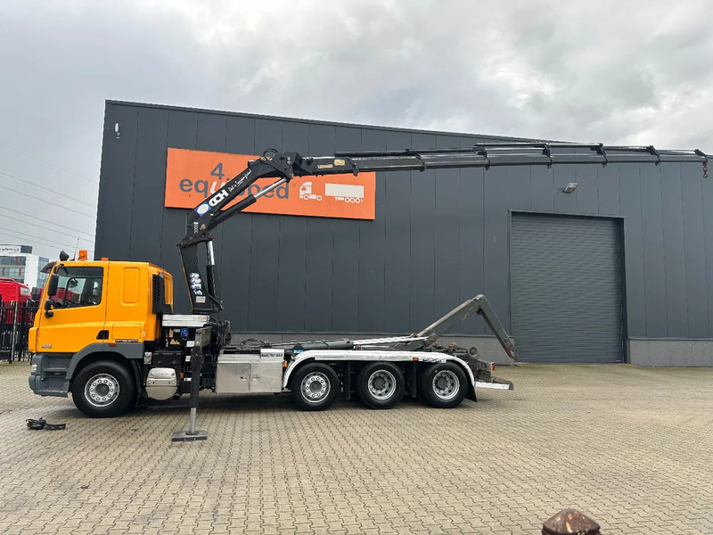 DAF CF 85.410 8x2 / HMF 3000 K6 crane (30T/m 6x extendable) + remote / HYVALIFT 26Tkg HOOK, / EURO-5 / NL-TRUCK - Abrollkipper, Autokran: das Bild 4 DAF CF 85.410 8x2 / HMF 3000 K6 crane (30T/m 6x extendable) + remote / HYVALIFT 26Tkg HOOK, / EURO-5 / NL-TRUCK - Abrollkipper, Autokran: das Bild 4