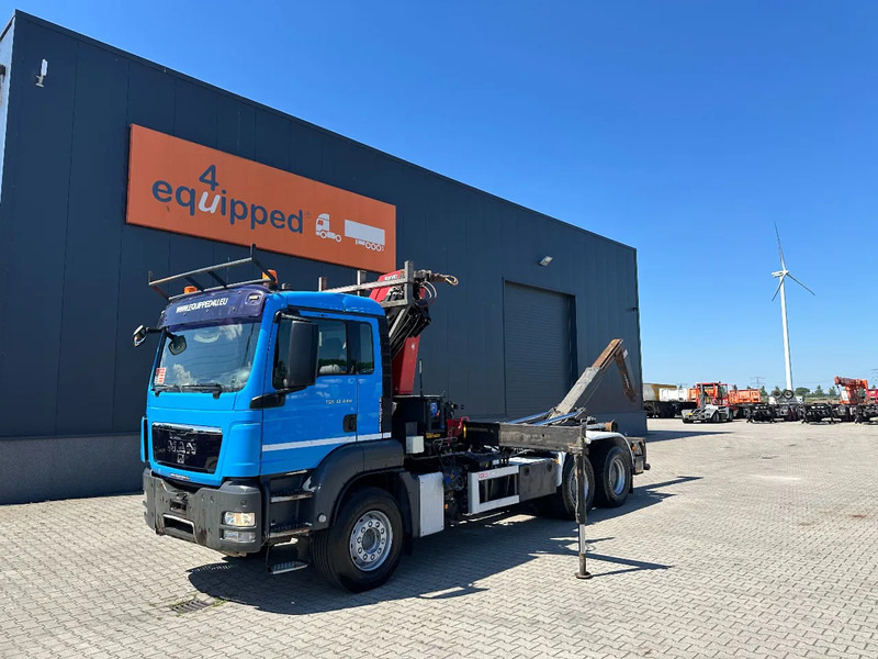 MAN TGS 33.440 6x4, EURO-5, HMF 2030 Crane + VDL HOOK, full spring, manual gearbox, MOT 03/2026 - Abrollkipper, Autokran: das Bild 2 MAN TGS 33.440 6x4, EURO-5, HMF 2030 Crane + VDL HOOK, full spring, manual gearbox, MOT 03/2026 - Abrollkipper, Autokran: das Bild 2