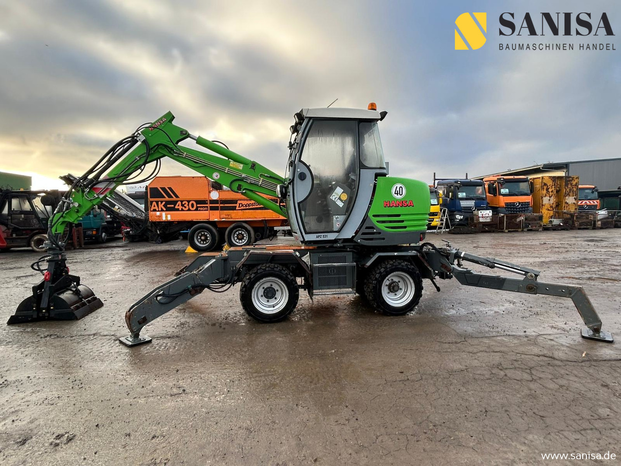 Hansa APZ 531/SW/Friedhofsbagger/Allrad/Tele Arm - Mobilbagger: das Bild 3 Hansa APZ 531/SW/Friedhofsbagger/Allrad/Tele Arm - Mobilbagger: das Bild 3