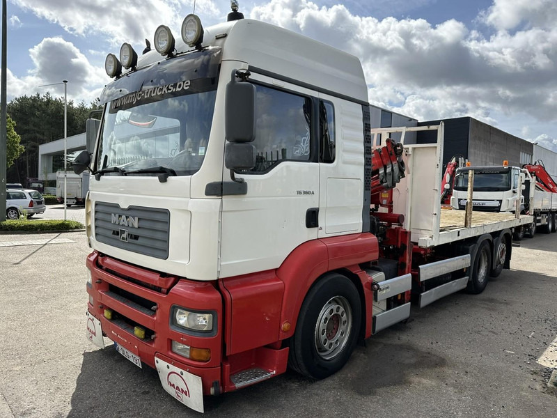 MAN TG 360 A 6x2 + KRAN ATLAS 100.1 A3 - PLATFORM 5m80 - E3 - LIFT-AXLE - FULL AIR SUSPENSION - ZF AS TRONIC - BE TRUCK - Pritsche LKW, Autokran: das Bild 3 MAN TG 360 A 6x2 + KRAN ATLAS 100.1 A3 - PLATFORM 5m80 - E3 - LIFT-AXLE - FULL AIR SUSPENSION - ZF AS TRONIC - BE TRUCK - Pritsche LKW, Autokran: das Bild 3