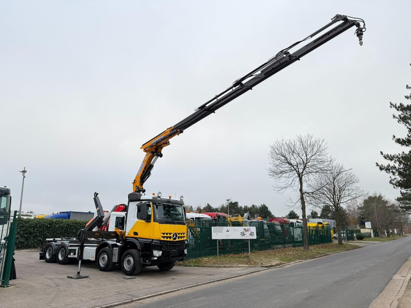 Abrollkipper, Autokran Mercedes-Benz AROCS 4143 8X4 WAF HOOKLIFT + CRANE EFFER 395 4S + ROTATOR + RADIO - 5/6 F - BE TRUCK - VERY NICE CONDITION: das Bild 8 Abrollkipper, Autokran Mercedes-Benz AROCS 4143 8X4 WAF HOOKLIFT + CRANE EFFER 395 4S + ROTATOR + RADIO - 5/6 F - BE TRUCK - VERY NICE CONDITION: das Bild 8