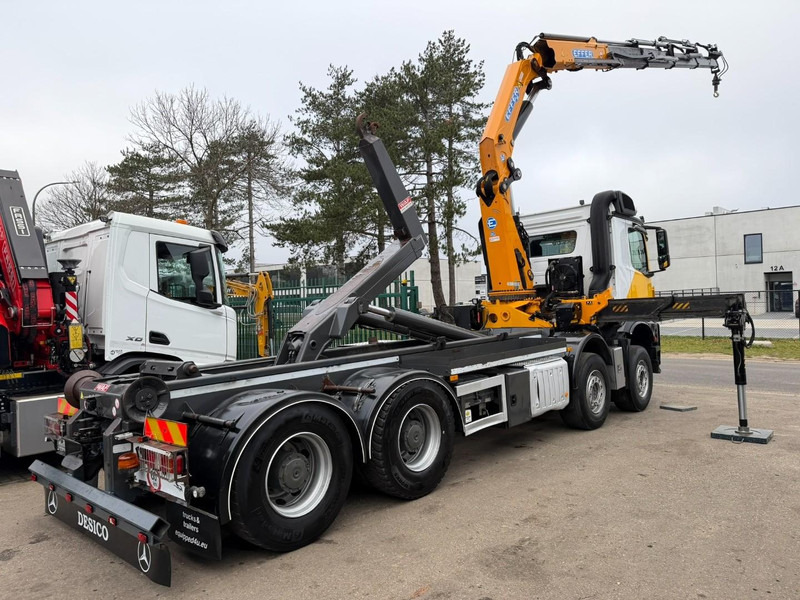 Abrollkipper, Autokran Mercedes-Benz AROCS 4143 8X4 WAF HOOKLIFT + CRANE EFFER 395 4S + ROTATOR + RADIO - 5/6 F - BE TRUCK - VERY NICE CONDITION: das Bild 19 Abrollkipper, Autokran Mercedes-Benz AROCS 4143 8X4 WAF HOOKLIFT + CRANE EFFER 395 4S + ROTATOR + RADIO - 5/6 F - BE TRUCK - VERY NICE CONDITION: das Bild 19