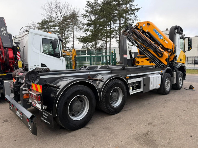 Abrollkipper, Autokran Mercedes-Benz AROCS 4143 8X4 WAF HOOKLIFT + CRANE EFFER 395 4S + ROTATOR + RADIO - 5/6 F - BE TRUCK - VERY NICE CONDITION: das Bild 6 Abrollkipper, Autokran Mercedes-Benz AROCS 4143 8X4 WAF HOOKLIFT + CRANE EFFER 395 4S + ROTATOR + RADIO - 5/6 F - BE TRUCK - VERY NICE CONDITION: das Bild 6