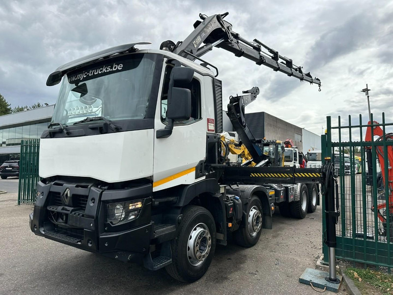 Renault C460 8x4 + (19m!) KRAN HIAB 288 E-6 HIDUO - RADIO - 5/6 F - STEEL SPRING / HUB REDUCTION - BE TRUCK - Abrollkipper, Autokran: das Bild 3 Renault C460 8x4 + (19m!) KRAN HIAB 288 E-6 HIDUO - RADIO - 5/6 F - STEEL SPRING / HUB REDUCTION - BE TRUCK - Abrollkipper, Autokran: das Bild 3