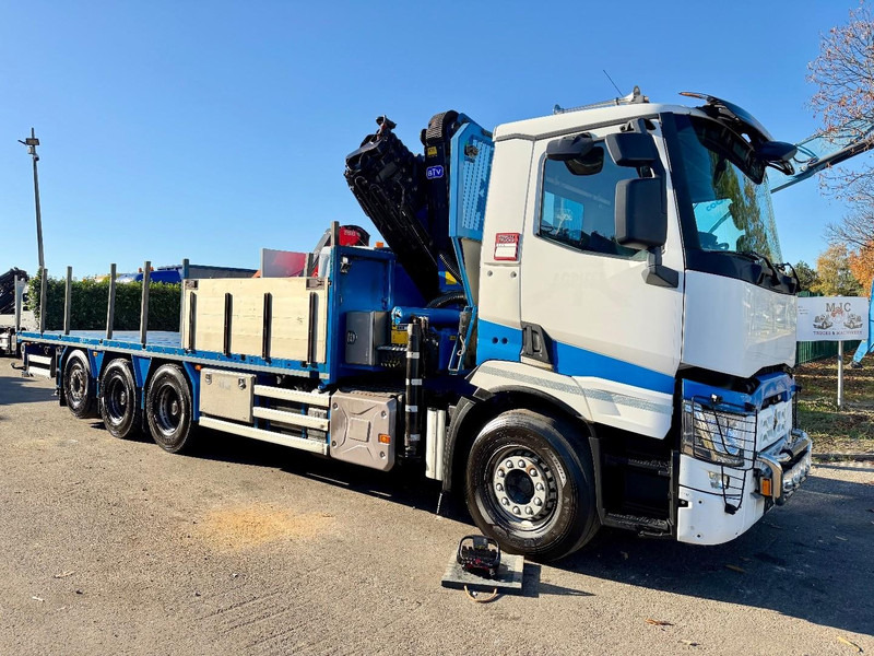Renault C480 8x4 Pritsche + Kran (20m!) PALFINGER PK33002-EH E (6x) - PLATFORM 8m25 - LIFT/STEERING - GOOD TIRES - BE TRUCK - Pritsche LKW, Autokran: das Bild 1 Renault C480 8x4 Pritsche + Kran (20m!) PALFINGER PK33002-EH E (6x) - PLATFORM 8m25 - LIFT/STEERING - GOOD TIRES - BE TRUCK - Pritsche LKW, Autokran: das Bild 1