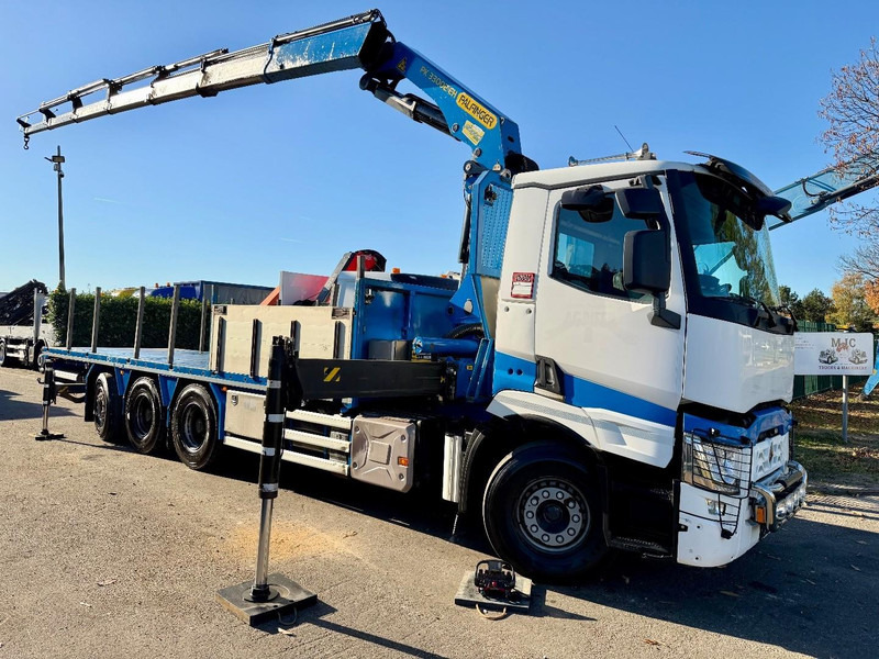 Renault C480 8x4 Pritsche + Kran (20m!) PALFINGER PK33002-EH E (6x) - PLATFORM 8m25 - LIFT/STEERING - GOOD TIRES - BE TRUCK - Pritsche LKW, Autokran: das Bild 2 Renault C480 8x4 Pritsche + Kran (20m!) PALFINGER PK33002-EH E (6x) - PLATFORM 8m25 - LIFT/STEERING - GOOD TIRES - BE TRUCK - Pritsche LKW, Autokran: das Bild 2