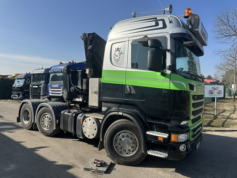 Scania R500 V8 6x2 TRACTOR + CRANE MKG HLK 231 HP (23tm) - 4x HYDR - RADIO - RETARDER - MANUAL - LIFT + STEERING AXLE - Sattelzugmaschine: das Bild 1 Scania R500 V8 6x2 TRACTOR + CRANE MKG HLK 231 HP (23tm) - 4x HYDR - RADIO - RETARDER - MANUAL - LIFT + STEERING AXLE - Sattelzugmaschine: das Bild 1