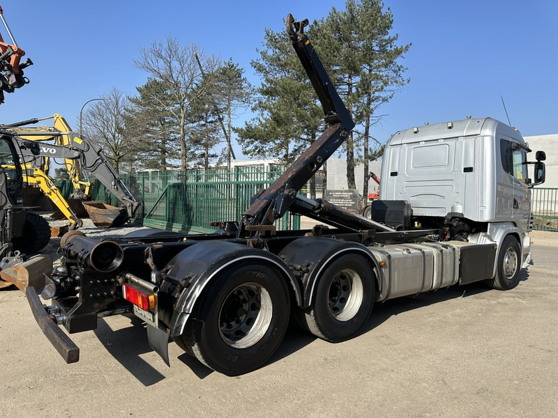 Scania 144G-530 V8 6x4 HOOKLIFT 20T MEILLER -VOL LUCHT - OPTI-CRUISE - CR19 SLAAPCABINE - Abrollkipper: das Bild 5 Scania 144G-530 V8 6x4 HOOKLIFT 20T MEILLER -VOL LUCHT - OPTI-CRUISE - CR19 SLAAPCABINE - Abrollkipper: das Bild 5