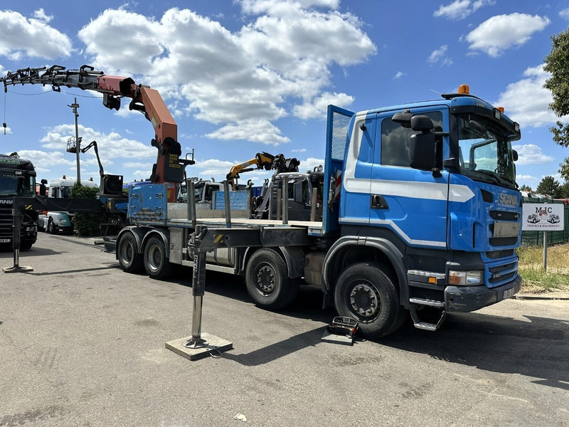 Scania G440 8x4 PRITSCHE + (25m!) KRAN PALFINGER PK78002 SH G 8x + WINCH - PLATFORM 6m25 - SCHALT - AP ACHSEN - BLATT - EURO 5 - BELGISCHE - Pritsche LKW, Autokran: das Bild 2 Scania G440 8x4 PRITSCHE + (25m!) KRAN PALFINGER PK78002 SH G 8x + WINCH - PLATFORM 6m25 - SCHALT - AP ACHSEN - BLATT - EURO 5 - BELGISCHE - Pritsche LKW, Autokran: das Bild 2