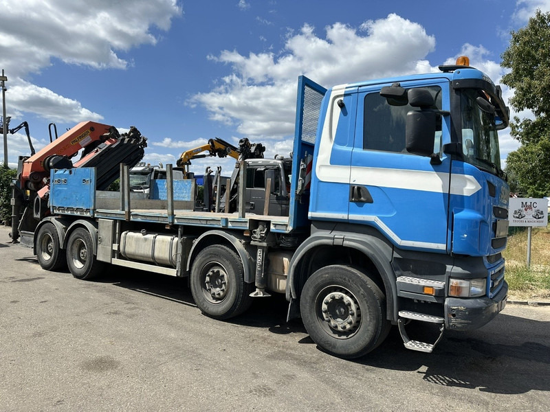 Scania G440 8x4 PRITSCHE + (25m!) KRAN PALFINGER PK78002 SH G 8x + WINCH - PLATFORM 6m25 - SCHALT - AP ACHSEN - BLATT - EURO 5 - BELGISCHE - Pritsche LKW, Autokran: das Bild 1 Scania G440 8x4 PRITSCHE + (25m!) KRAN PALFINGER PK78002 SH G 8x + WINCH - PLATFORM 6m25 - SCHALT - AP ACHSEN - BLATT - EURO 5 - BELGISCHE - Pritsche LKW, Autokran: das Bild 1