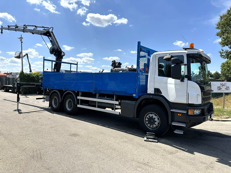 Scania P410 6x4 PRITSCHE + KRAN HIAB 166 ES-4 - RETARDER - ROTATOR - PLATFORM 6m80 - BIG AXLES HUB REDUCTION - STEEL SPRING - Pritsche LKW, Autokran: das Bild 3 Scania P410 6x4 PRITSCHE + KRAN HIAB 166 ES-4 - RETARDER - ROTATOR - PLATFORM 6m80 - BIG AXLES HUB REDUCTION - STEEL SPRING - Pritsche LKW, Autokran: das Bild 3
