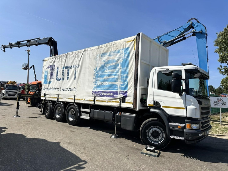 Scania P410 8x4 TRIDEM PRITSCHE PLANE + KRAN HIAB 244 EP-4 HIDUO - RETARDER - LIFT + STEERING AXLE - *327.000km* - RADIO - Plane LKW, Autokran: das Bild 1 Scania P410 8x4 TRIDEM PRITSCHE PLANE + KRAN HIAB 244 EP-4 HIDUO - RETARDER - LIFT + STEERING AXLE - *327.000km* - RADIO - Plane LKW, Autokran: das Bild 1