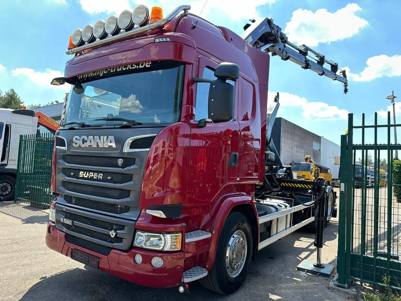 Scania R580 6X2 V8 HOOKLIFT + CRANE HIAB 211 E-4 HIPRO - ROTATOR - RETARDER - ALCOA ALU - RADIO - NL TRUCK - Abrollkipper, Autokran: das Bild 3 Scania R580 6X2 V8 HOOKLIFT + CRANE HIAB 211 E-4 HIPRO - ROTATOR - RETARDER - ALCOA ALU - RADIO - NL TRUCK - Abrollkipper, Autokran: das Bild 3