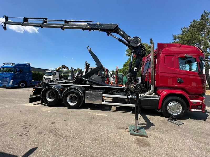 Scania R580 6X2 V8 HOOKLIFT + CRANE HIAB 211 E-4 HIPRO - ROTATOR - RETARDER - ALCOA ALU - RADIO - NL TRUCK - Abrollkipper, Autokran: das Bild 4 Scania R580 6X2 V8 HOOKLIFT + CRANE HIAB 211 E-4 HIPRO - ROTATOR - RETARDER - ALCOA ALU - RADIO - NL TRUCK - Abrollkipper, Autokran: das Bild 4