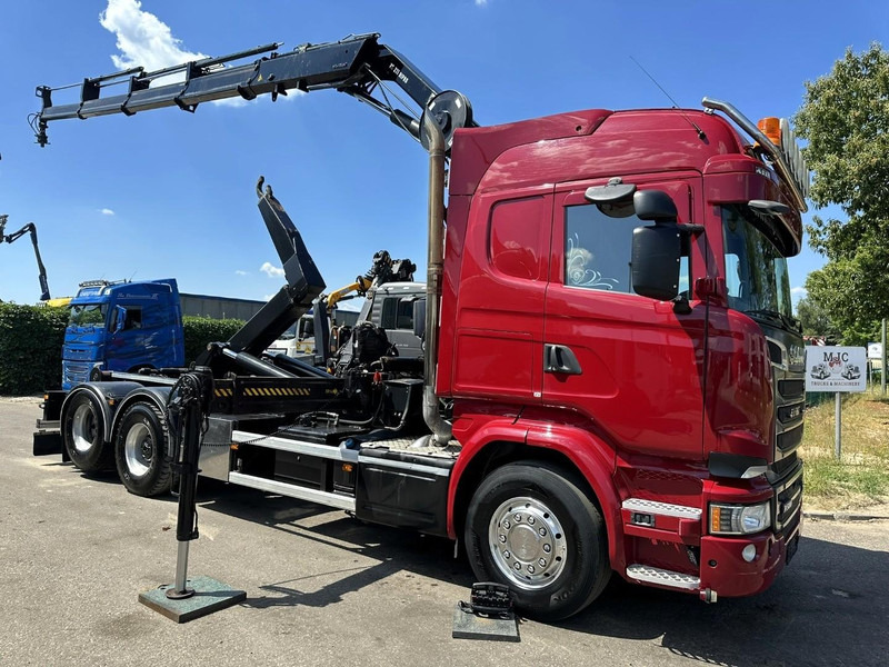 Scania R580 6X2 V8 HOOKLIFT + CRANE HIAB 211 E-4 HIPRO - ROTATOR - RETARDER - ALCOA ALU - RADIO - NL TRUCK - Abrollkipper, Autokran: das Bild 1 Scania R580 6X2 V8 HOOKLIFT + CRANE HIAB 211 E-4 HIPRO - ROTATOR - RETARDER - ALCOA ALU - RADIO - NL TRUCK - Abrollkipper, Autokran: das Bild 1