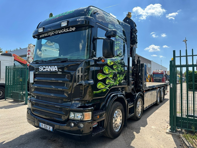 Scania R620 8x2 PRITSCHE + KRAN HIAB 800 EP-5 HIPRO - RETARDER - LIFT/STEERING AXLE - HIGHLINE SLEEPER - LEATHER - ALCOA - Pritsche LKW, Autokran: das Bild 4 Scania R620 8x2 PRITSCHE + KRAN HIAB 800 EP-5 HIPRO - RETARDER - LIFT/STEERING AXLE - HIGHLINE SLEEPER - LEATHER - ALCOA - Pritsche LKW, Autokran: das Bild 4