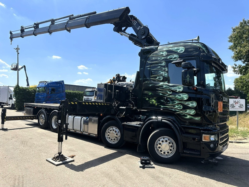Scania R620 8x2 PRITSCHE + KRAN HIAB 800 EP-5 HIPRO - RETARDER - LIFT/STEERING AXLE - HIGHLINE SLEEPER - LEATHER - ALCOA - Pritsche LKW, Autokran: das Bild 2 Scania R620 8x2 PRITSCHE + KRAN HIAB 800 EP-5 HIPRO - RETARDER - LIFT/STEERING AXLE - HIGHLINE SLEEPER - LEATHER - ALCOA - Pritsche LKW, Autokran: das Bild 2