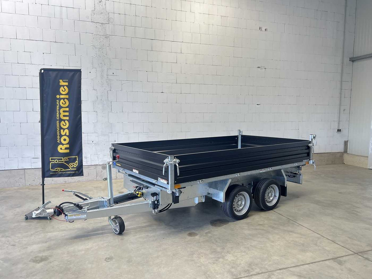 Kipper Anhänger, Zustand - NEU HUMBAUR HTK 3500.31 Stahl Black Dreiseitenkipper: das Bild 26