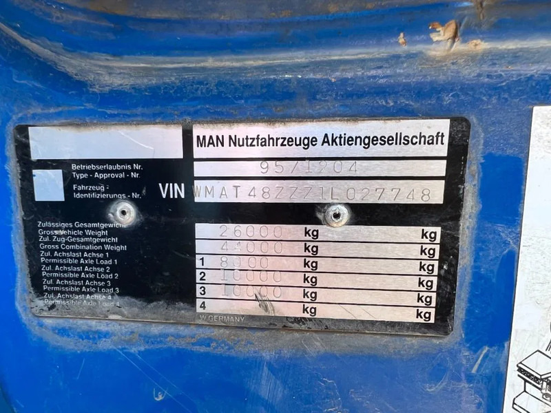 Kipper, Autokran MAN 33 FE 33.410 6X4 KRAAN + KIPPER EURO 2 BLADGEVEERD: das Bild 14