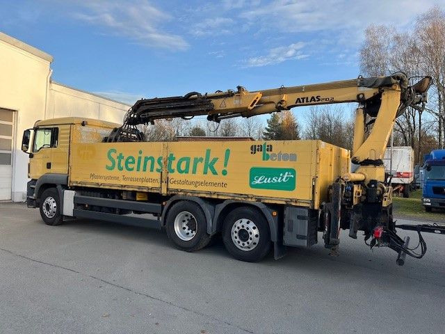 MAN TGS 26.400 Baustoff LKW mit Ladekran Atlas 210.2 - Autokran, Pritsche LKW: das Bild 4 MAN TGS 26.400 Baustoff LKW mit Ladekran Atlas 210.2 - Autokran, Pritsche LKW: das Bild 4