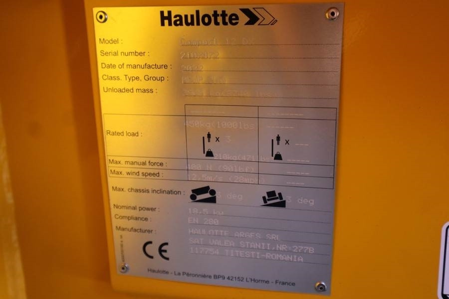 Haulotte Compact 12DX Valid Inspection, *Guarantee! Diesel, - Scherenbühne: das Bild 5 Haulotte Compact 12DX Valid Inspection, *Guarantee! Diesel, - Scherenbühne: das Bild 5