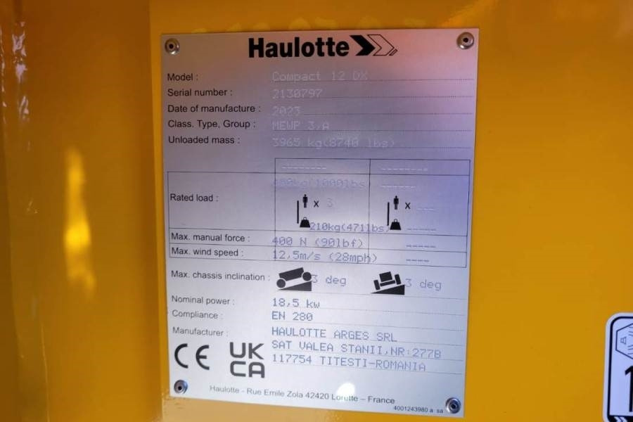 Haulotte Compact 12DX Valid Inspection, *Guarantee! Diesel,  – Finanzierungsleasing Haulotte Compact 12DX Valid Inspection, *Guarantee! Diesel,: das Bild 8