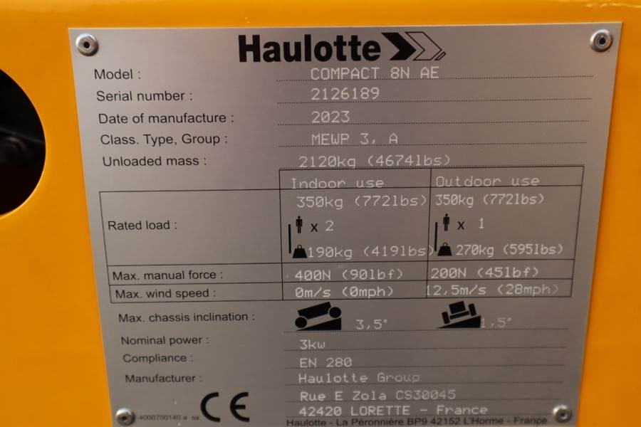 Haulotte Compact 8N Valid inspection, *Guarantee! 8m Workin - Scherenbühne: das Bild 5 Haulotte Compact 8N Valid inspection, *Guarantee! 8m Workin - Scherenbühne: das Bild 5