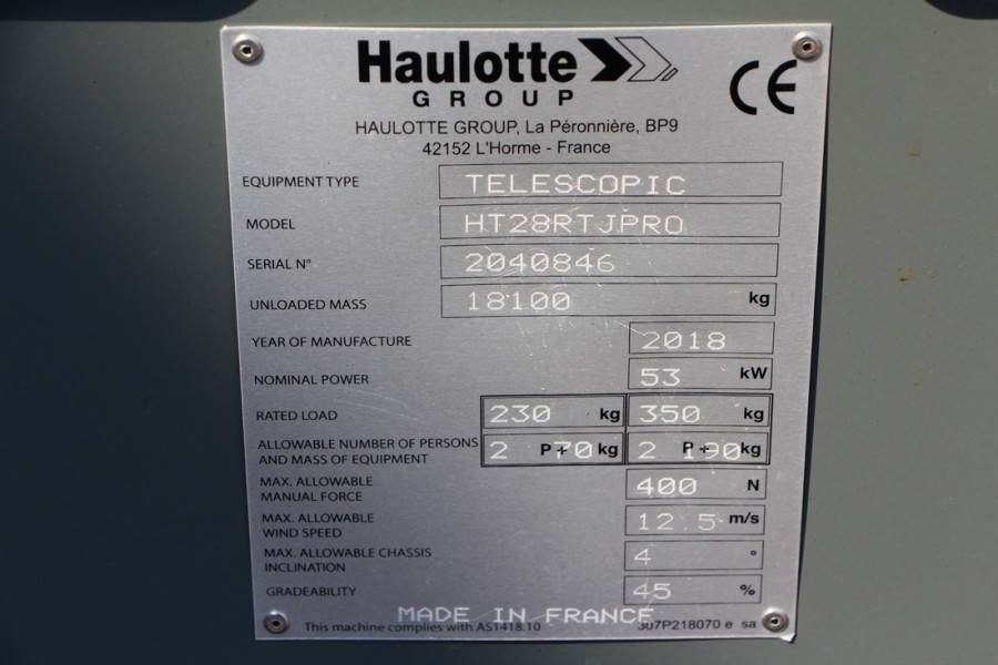 Teleskopbühne Haulotte HT28RTJ Pro Valid inspection, *Guarantee! 28 m Wor: das Bild 7