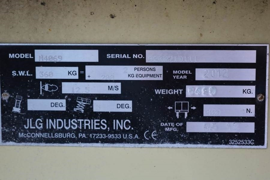 Scherenbühne JLG M4069 Hybrid, 14.2m Working Height, 360kg Capacity: das Bild 6 Scherenbühne JLG M4069 Hybrid, 14.2m Working Height, 360kg Capacity: das Bild 6