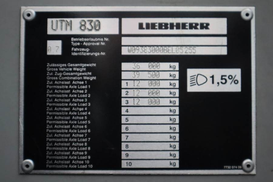 All-Terrain Kran Liebherr LTM1050-3.1 Dutch Vehicle Registration, 50t Capaci: das Bild 15