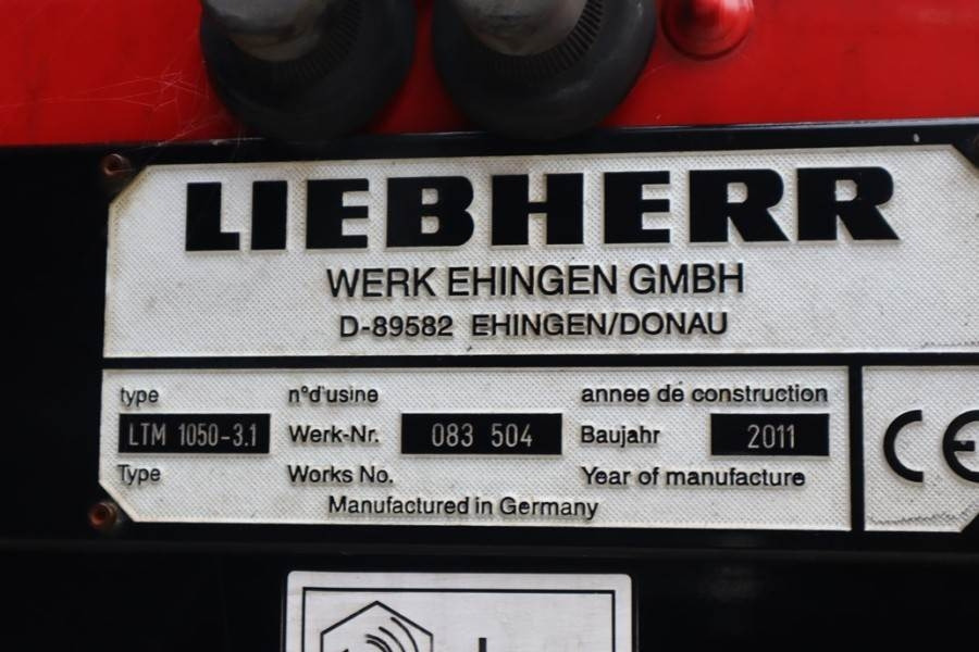 All-Terrain Kran Liebherr LTM1050-3.1 Dutch Vehicle Registration, 50t Capaci: das Bild 7