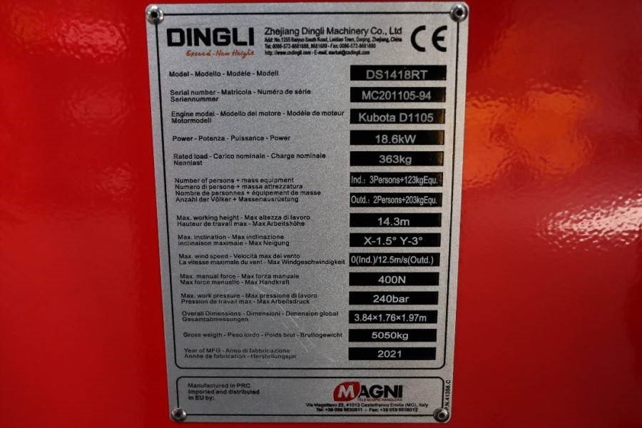 Scherenbühne Magni ES1418RT New And Available Directly From Stock, El: das Bild 7