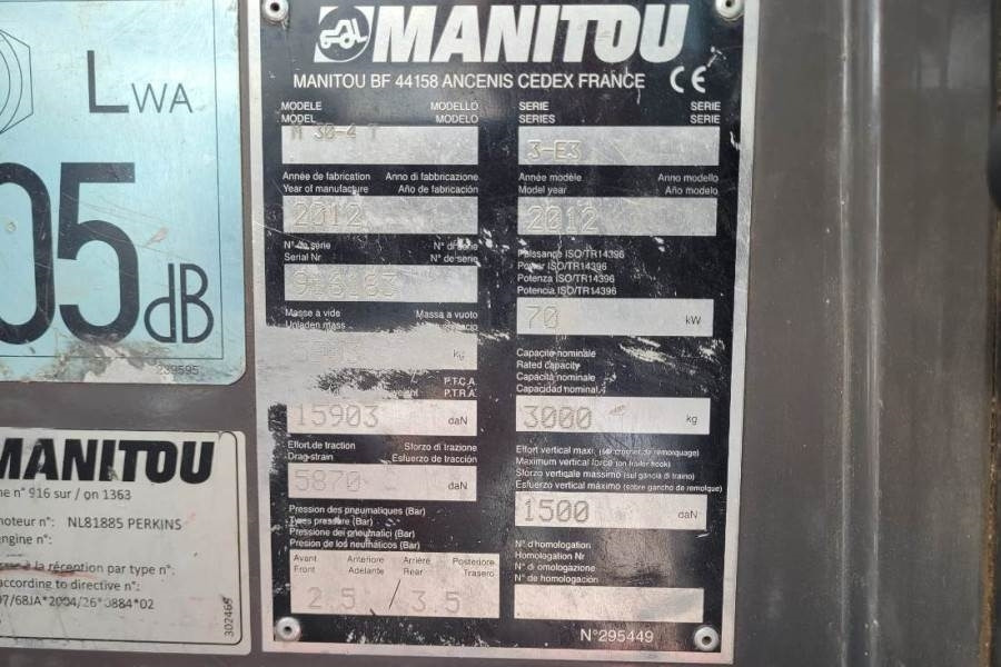Geländestapler Manitou M30-4 Valid Inspection, *Guarantee, Diesel, 4x4 Dr: das Bild 6