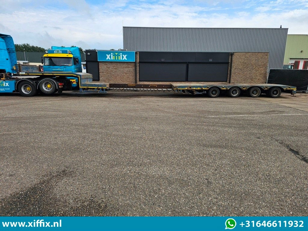 Tieflader Auflieger ES-GE 4-ass. Uitschuifbare semi dieplader / 78 cm. Hoog / 2x naloop gestuurd: das Bild 14