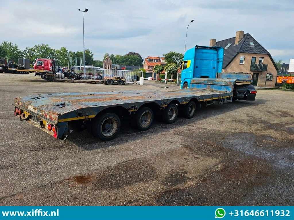 Tieflader Auflieger ES-GE 4-ass. Uitschuifbare semi dieplader / 78 cm. Hoog / 2x naloop gestuurd: das Bild 9