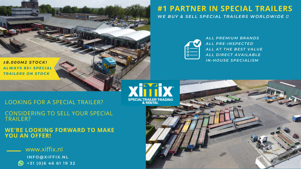 Tieflader Auflieger ES-GE 4-ass. Uitschuifbare semi dieplader / 78 cm. Hoog / 2x naloop gestuurd: das Bild 16