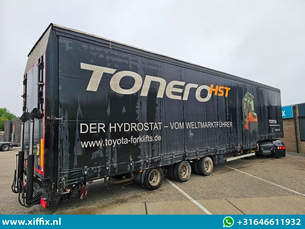 Wiese 3-ass. Semi dieplader met huifopbouw / Wiese 9 tons laadklep - Tieflader Auflieger: das Bild 4 Wiese 3-ass. Semi dieplader met huifopbouw / Wiese 9 tons laadklep - Tieflader Auflieger: das Bild 4