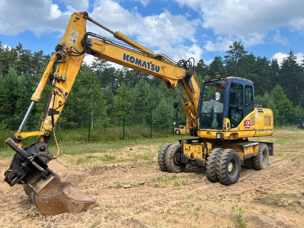 Komatsu PW 160 ES-7K - Mobilbagger: das Bild 1 Komatsu PW 160 ES-7K - Mobilbagger: das Bild 1