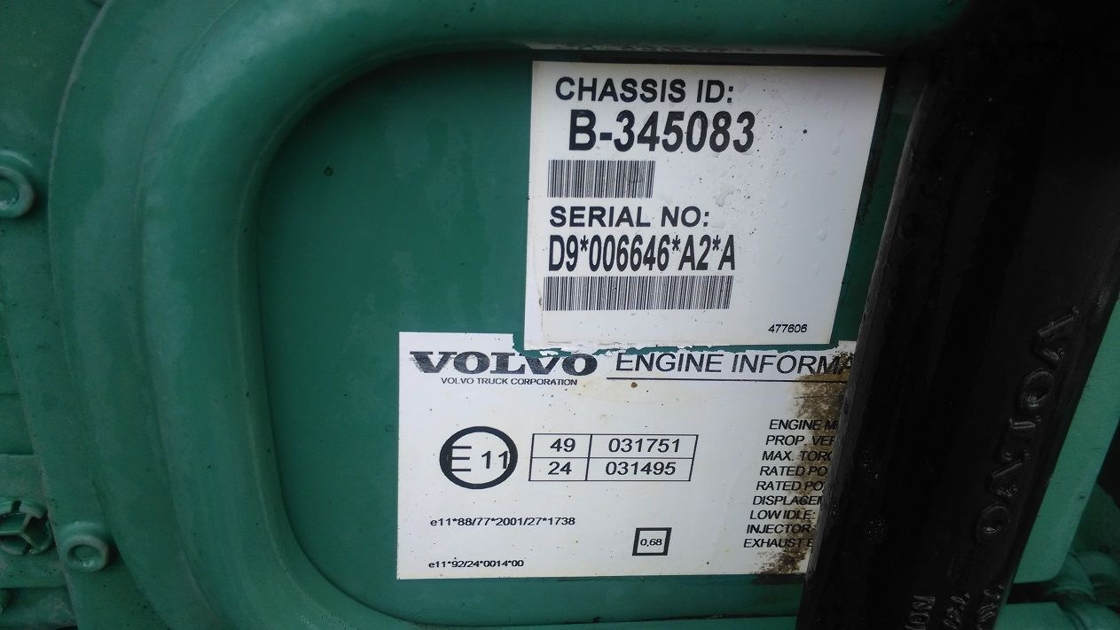 Volvo D9A 260 300 340 Volvo FM - Motor für LKW: das Bild 4 Volvo D9A 260 300 340 Volvo FM - Motor für LKW: das Bild 4