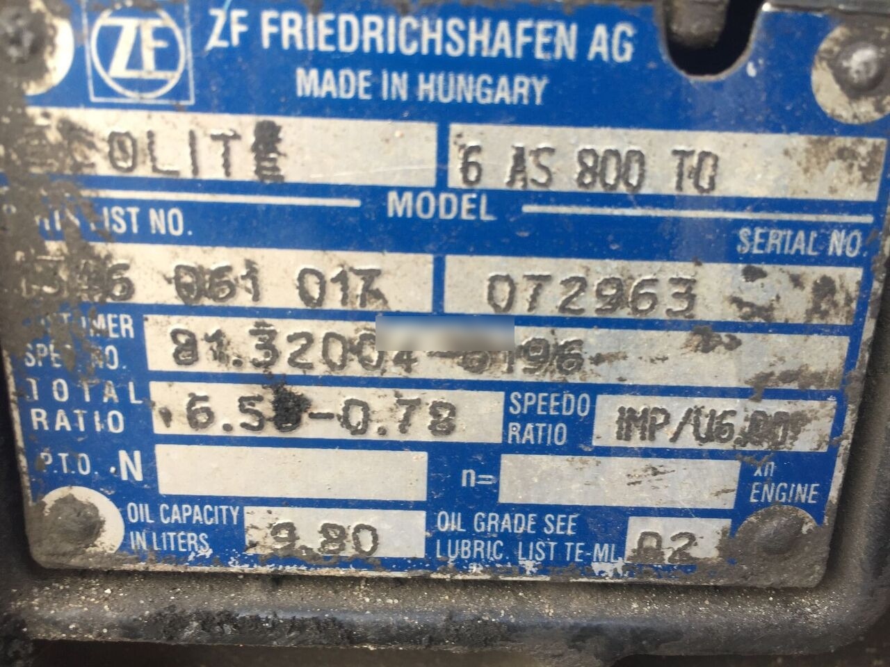 ZF Ecolite 6AS800TO truck - Getriebe für LKW: das Bild 1 ZF Ecolite 6AS800TO truck - Getriebe für LKW: das Bild 1