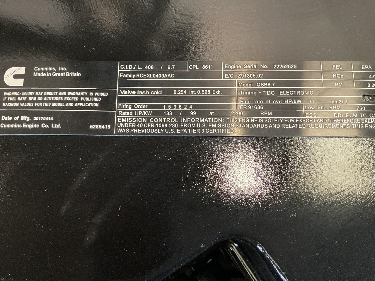 Cummins QSB6.7 (1) - Motor: das Bild 3 Cummins QSB6.7 (1) - Motor: das Bild 3