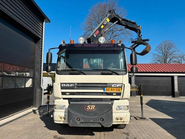 Abrollkipper, Autokran DAF FAS CF85.360 mit VDL Haak + HIAB 122 Kran: das Bild 7