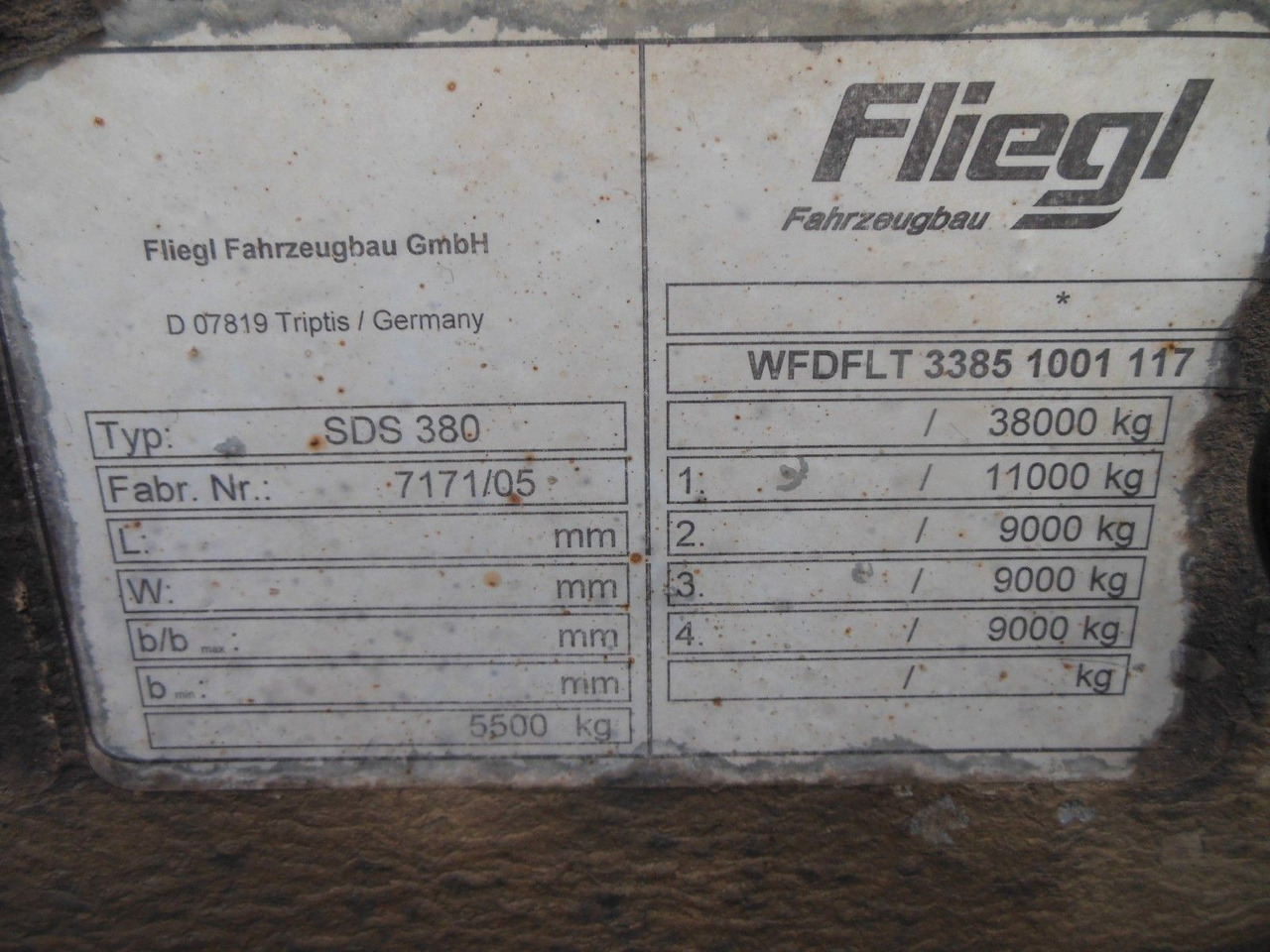 Container/ Wechselfahrgestell Auflieger Fliegl SDS 380 GOOSENECK, BPW: das Bild 19