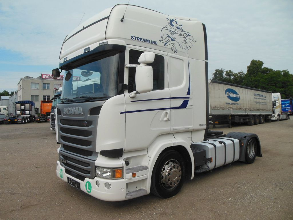 Scania R410, LOWDECK, RETARDER, TOP STAND - Sattelzugmaschine: das Bild 1 Scania R410, LOWDECK, RETARDER, TOP STAND - Sattelzugmaschine: das Bild 1